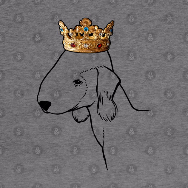 Bedlington Terrier Dog King Queen Wearing Crown by millersye